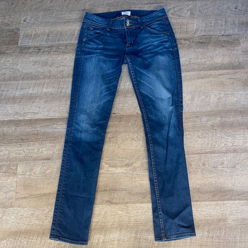 Hudson brand Collin skinny jeans size 28 color is Kurt